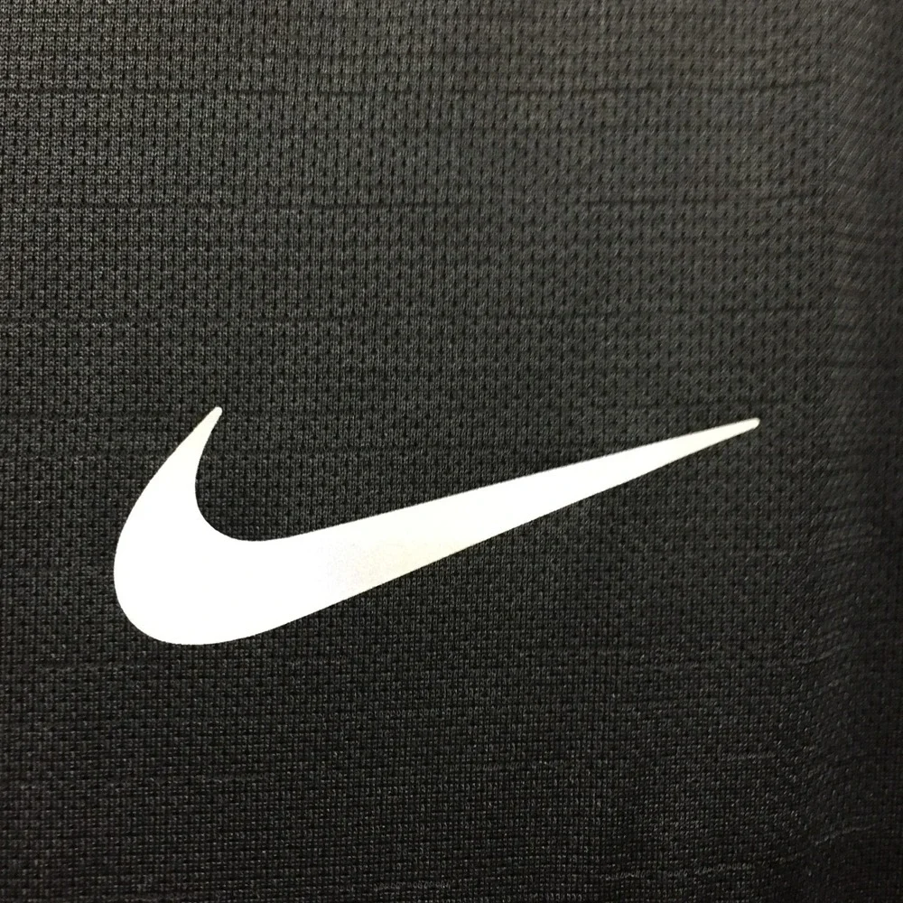 Nike Mens Dri-FIT Miler Running Shirt Black Reflective AJ7565-010 Size L NEW